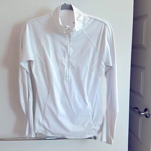 ATHLETA-Quarter Zip Workout Pullover-Size M-reflective piping-very flattering!